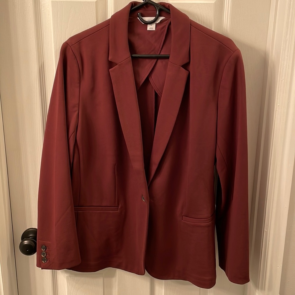 Burgundy blazer NWOT